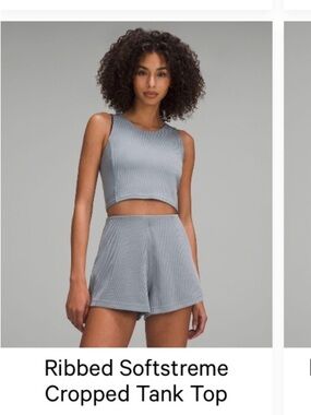 Ribbed Softstreme Cropped Tank